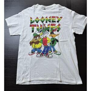 Looney Tunes Men’s Size L Rasta Tshirt Heavy Cotton Retro Y2K Vintage Style